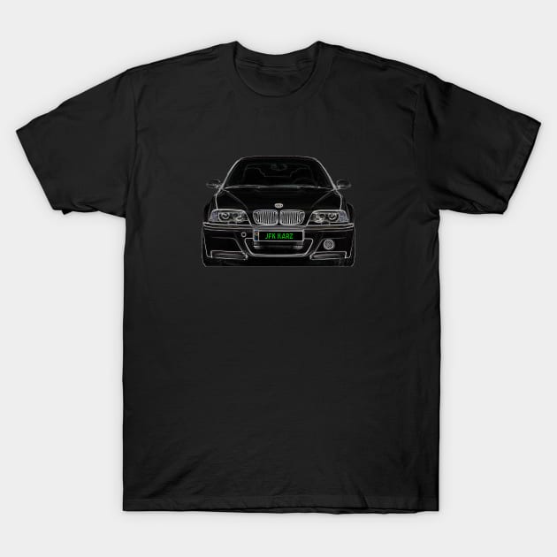 BMW M3 3 Series E46 Club Front End T-Shirt by JFK KARZ